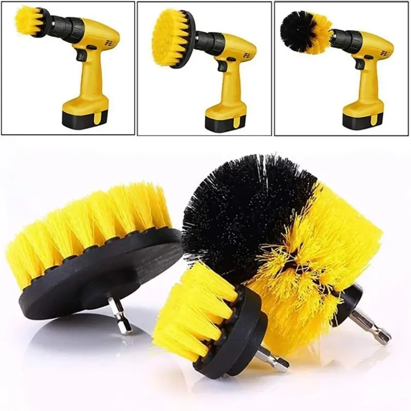 Power Tools Router - Set di 3 spazzole per trapano,