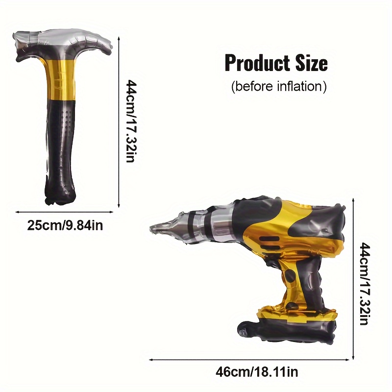 2 Palloncini in Foil a Forma d - Power Tools Hammer recensione e prezzo
