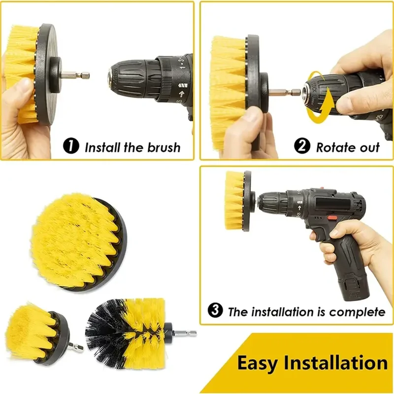Set di 3 spazzole per trapano, - Power Tools Router recensione e prezzo