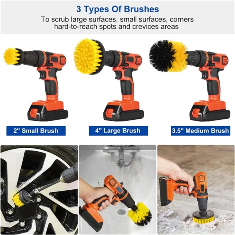 Set di 3 spazzole per trapano, - Power Tools Router recensione e prezzo