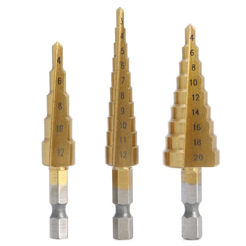 Set di 3 punte a gradino in ac - Power Tools Mall recensione e prezzo