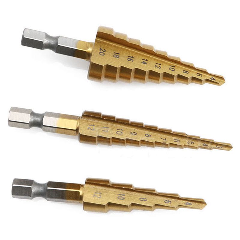 Set di 3 punte a gradino in ac - Power Tools Mall recensione e prezzo