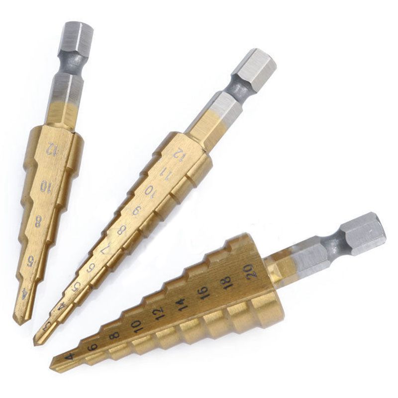 Set di 3 punte a gradino in ac - Power Tools Mall recensione e prezzo