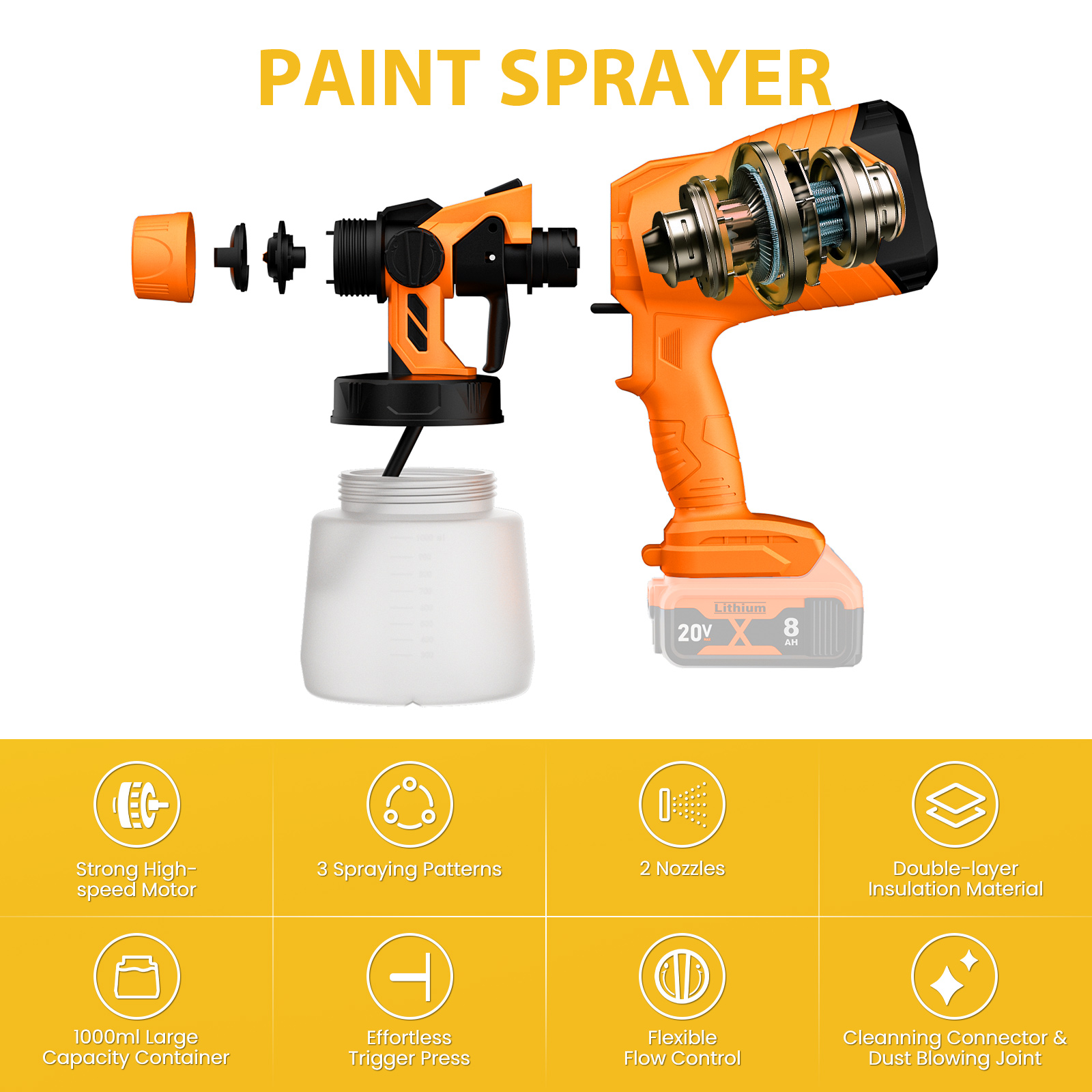 1000ML Pistola A Spruzzo Elett - Power Tools Windows recensione e prezzo